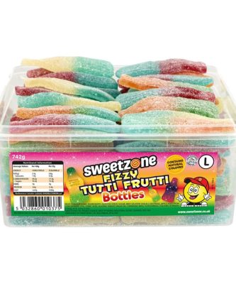 Sweetzone Tubs Fizzy Tutti Frutti Bottles 742g