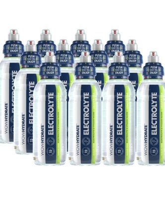 WOW HYDRATE ELECTROLYTE LEMON & LIME 500ml (12 PACK)