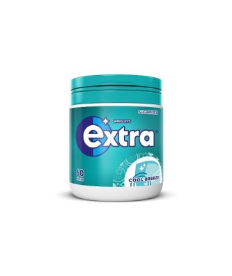Wrigleys Extra Cool Breeze Chewing Gum Bottle 60 Pieces (6 Pack)