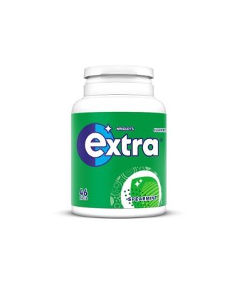Wrigleys Extra Chewing Gum Spearmint 46 Pieces 6 Bottles