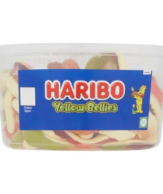 Haribo Tubs Yellow Bellies 768g 24 Pieces