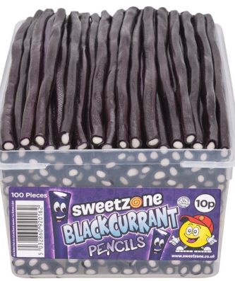 Sweetzone Pencils Blackcurrant Tubs 100 Pieces