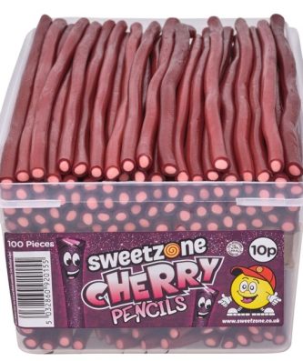 SWEETZONE TUBS PENCILS CHERRY 10p