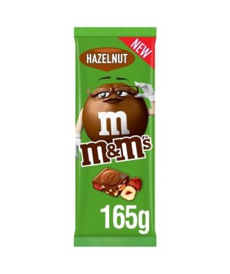 M&M'S BLOCK HAZELNUT 165g (16 PACK)