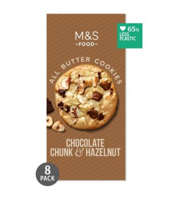 M&S All Butter Chocolate Chunk & Hazelnut Cookies 200g