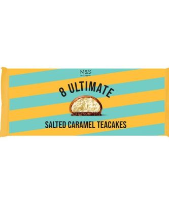 M&S Ultimate Salted Caramel Teacakes 8 per pack