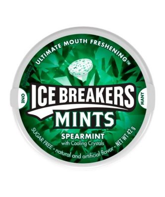 HERSHEY ICE BREAKERS MINTS SPEARMINT 42g (8 Pack)