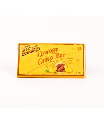 Cleeves Irish Orange Crisp Bar Milk Chocolate 50g 24 Pack