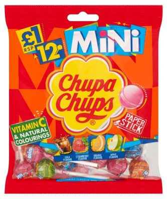 Chupa Chups Mini Assorted Flavour Lollipops 72g £1 (12 Pack)