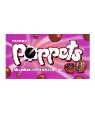 PAYNES POPPETS MILK CHOCOLATE RAISIN 45g (36 PACK)