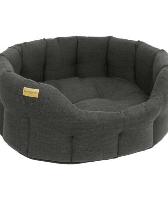 Earthbound Classic Weaved Charcoal Dog Bed Small
