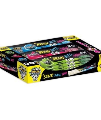 Brain Blasterz Bitz Sour Chew Bar Variety Pack 20g (24 Pack)