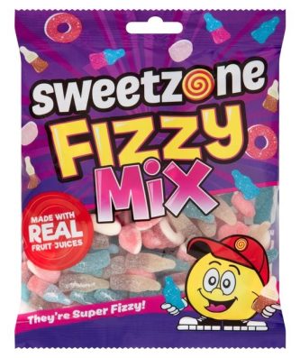Sweetzone Fizzy Mix with Real Fruit Juices Halal 180g 12 Pack