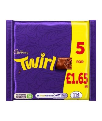 Cadburys Twirl 107.5g £1.35 (20 x 5 Pack)
