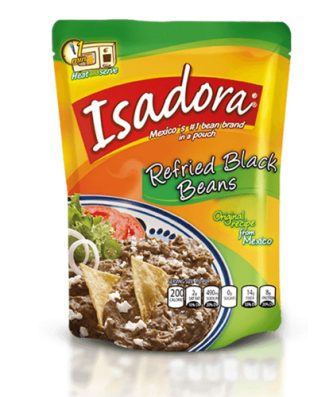 Isadora Black Refried Beans 400g