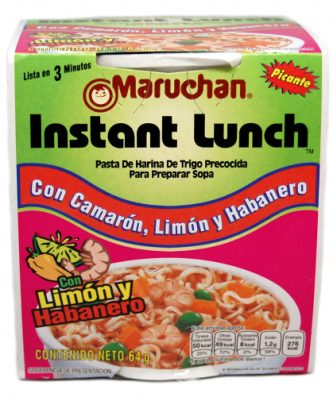 Maruchan Shrimp with Lime and Habanero Soup