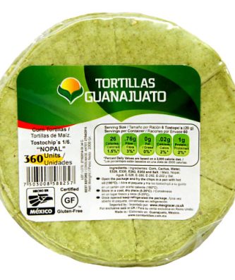 Pre Cut Cactus Corn Tortilla for Frying 1kg