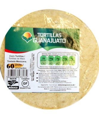 15cm Yellow Corn Tortilla for Frying 1kg