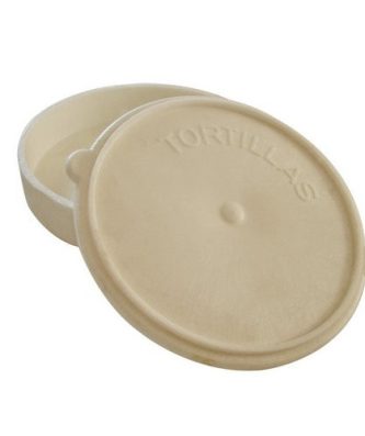 6" Cream Plastic Tortilla Warmer