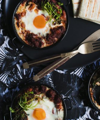 Chorizo Baked Eggs