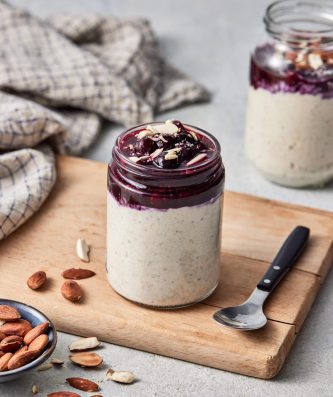 Overnight Oats With Berry Compote