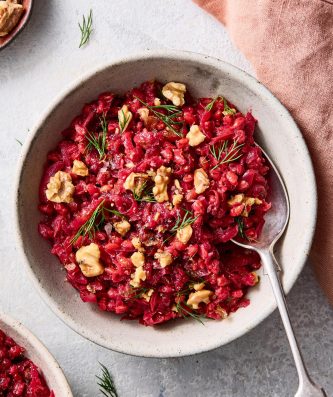 Beetroot and Barley Risotto
