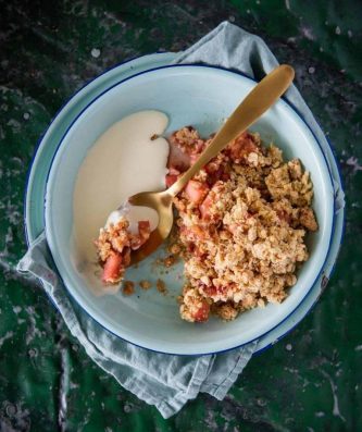 Blood Orange Apple Crumble