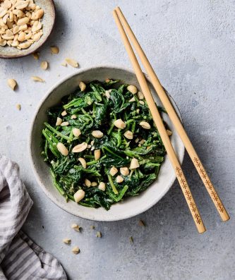 Spinach in Peanut Sauce
