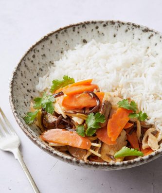 Chicken, Ginger & Mushroom Stir Fry