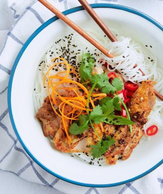 Lemongrass Chicken Rice Noodle Salad