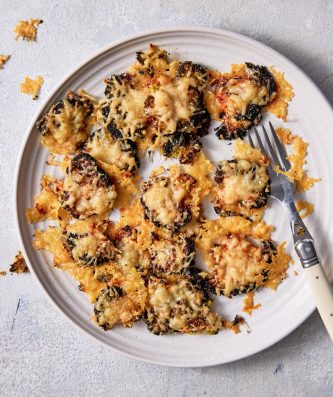 Cheesy Smashed Broccoli