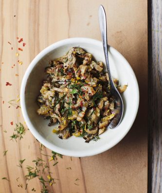Sautéed Silverbeet Stems