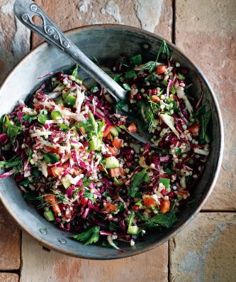 Bittersweet Tabouleh with Radicchio & Pomegranate