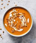Pumpkin Soup with Crunchy Chilli Pumpkin Seeds