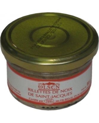 Rillettes de noix de Saint Jacques bio verrine de 90g