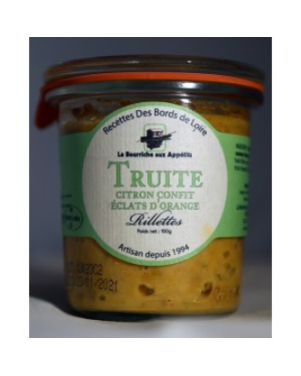 Truite au citron confit et éclats d'orange - 100g