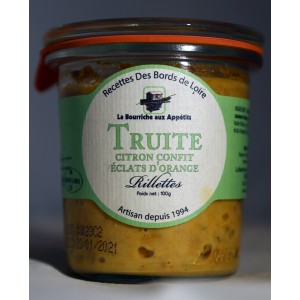 Truite au citron confit et éclats d'orange - 100g