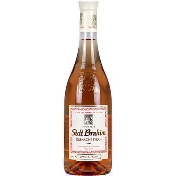 Vin de Tunisie grenache syrah Sidi Brahim 12,5° 75 cl