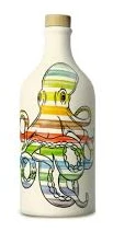 Italian Extra Virgin Olive Oil in Octopus Terracotta Bottle