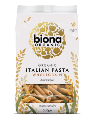 Biona Pâtes Penne Complètes Bio 500g