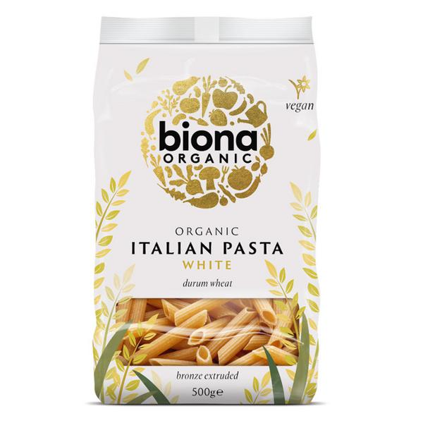 Biona Organic White Penne Pasta 500g
