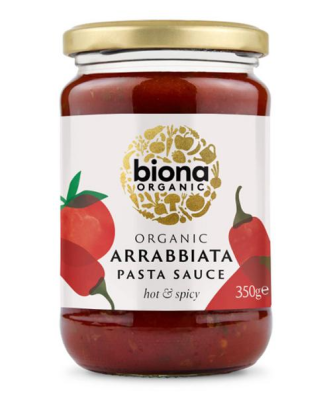 Biona Sauce pour Pâtes Arrabbiata Hot'N'Spicy Bio 350g