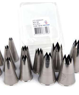 Douilles cannelées en acier inoxydable