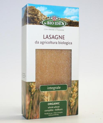 La Bio Idea Organic Wholewheat Lasagne Pasta 250g