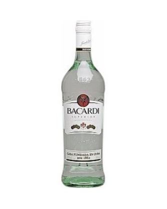 BACARDI ; Ron BACARDI Light 37,5 % V. - la bouteille de 1 litre.