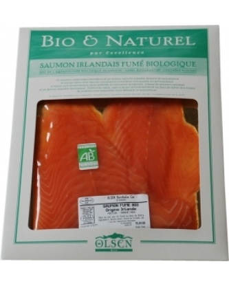 Saumon irlandais fumé bio AB plaque 150g