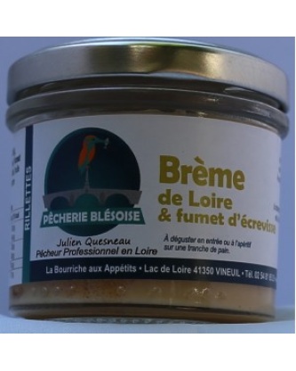 Rillettes de Brême de Loire et Fumet d'écrevisse 80g - Pêcherie Blésoise