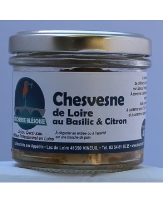Rillettes de Chevesne de Loire au Basilic et citron 80g - Pêcherie Blésoise