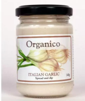 Organico Trempette et tartinade à l'ail bio 140g