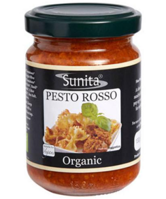 Sunita Pesto Rouge Végétalien Bio, 130g